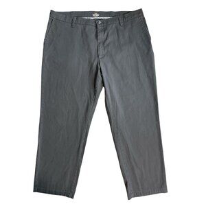 Lee Total Freedom Relaxed Fit Chino Pants Men's 40 X 30 Gray Cotton Blend